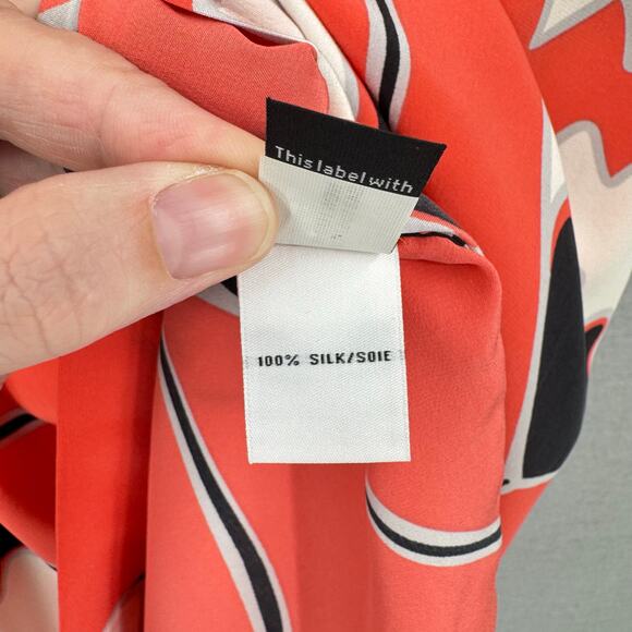 Diane von Furstenberg Floral Boat Neck Flowy Silk Tunic Top - Picture 13 of 14